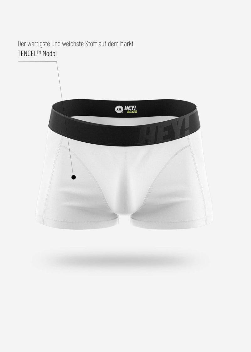 BOXERSHORTS (3x-Pacco) <br /><b>JUST WHITE</b>